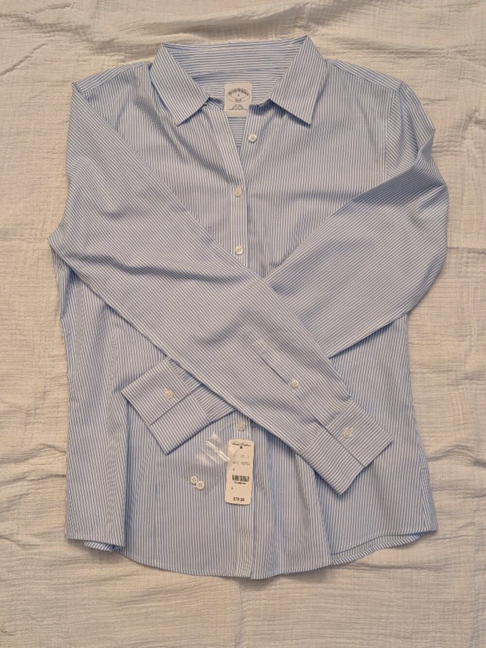 Stretch Non-Iron Oxford Button-Down Womens Size 8